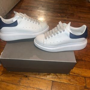 Blue and white AUTHENTIC Alexander McQueen sneakers
